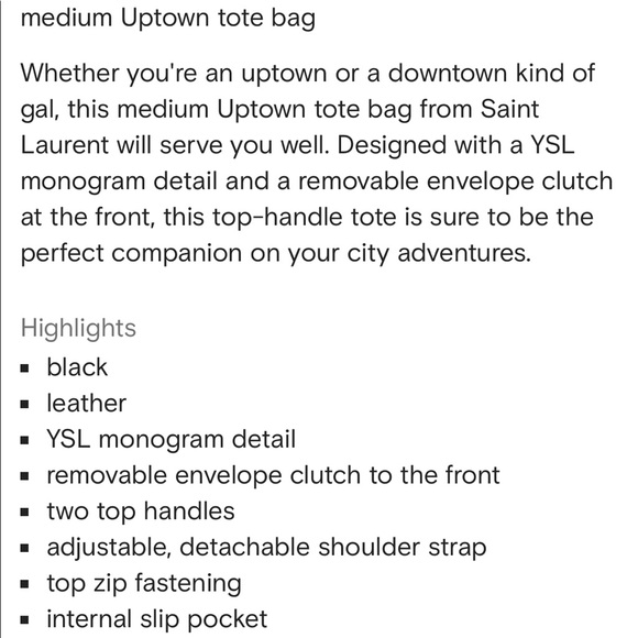 YSL Medium Uptown - Picture 5 of 7